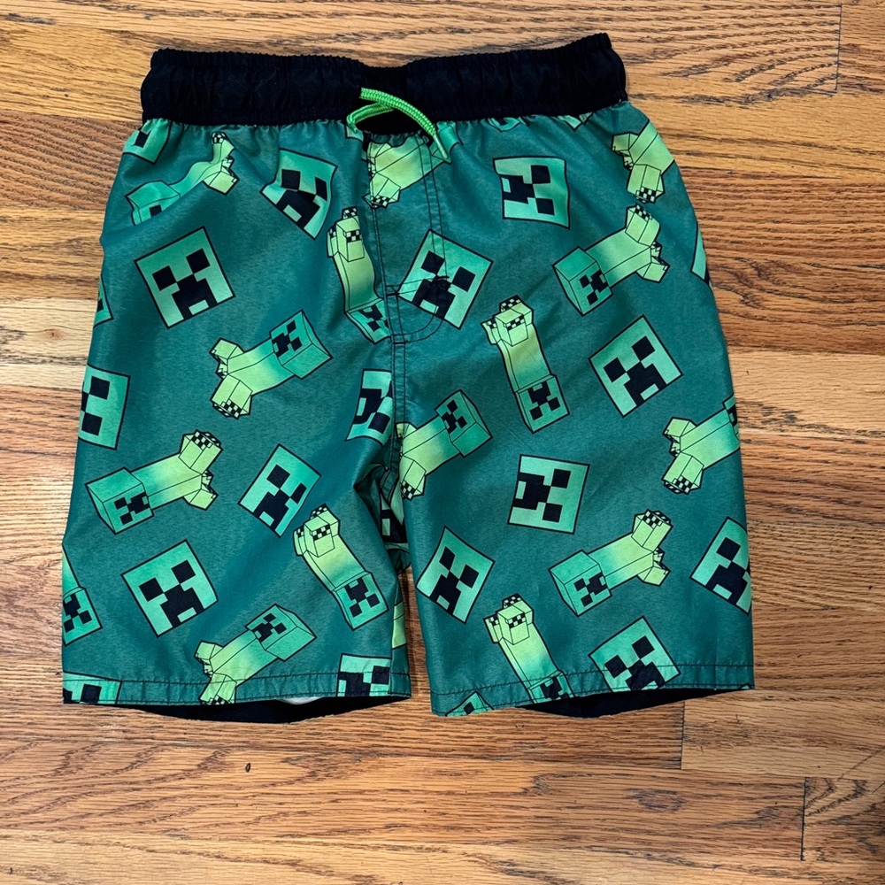 Minecraft swim trunks boy Large